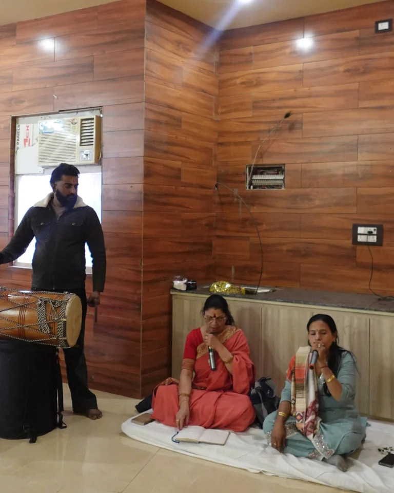 Participants gathered for a community event at Saksham by Kriti