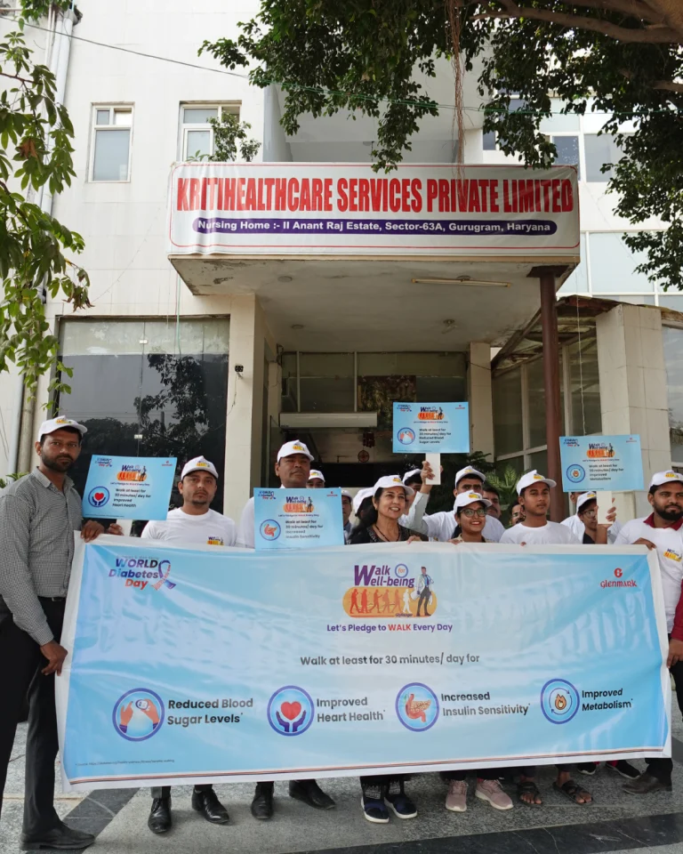 Saksham by Kriti team participating in a community health event